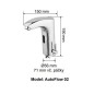 Jet Dryer Robinet infrarouge - Robinet automatique de lavabo avec mélangeur Donner AutoFlow 02, chrome 8596220009296 Jet Dryer Robinet infrarouge - Robinet automatique de lavabo avec mélangeur Donner AutoFlow 02, chrome 8596220009296