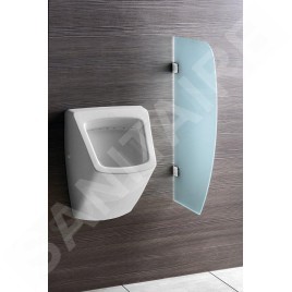 Sapho Accessoires - Paroi de séparation entre urinoirs 400x800 mm, verre dépoli 2502-05