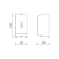 Nimco Programme d'hygiène - Distributeur mural de savon liquide, 800 ml, acier inoxydable brossé HPM 27031-MS-10