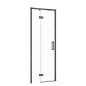 Cersanit Larga - Porte de douche 80x195 cm, gauche, noir/verre clair S932-127