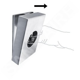 Nimco Autres - Réservoir de sacs hygiéniques, inox brossé HPM 27004-10