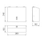 Nimco Autres - Distributeur de serviettes en papier, petit, inox brossé HPM 27080-S-10