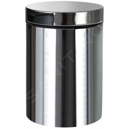 Sapho Série Hôtel - Poubelle mural 3 l, inox brossé XP017