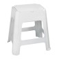 Aqualine Accessoires - Tabouret de salle de bains, avec espace de rangement, blanc 90902W