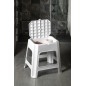 Aqualine Accessoires - Tabouret de salle de bains, avec espace de rangement, blanc 90902W