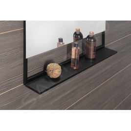 Sapho Erupta - Miroir avec éclairage LED, 800x800 mm, noir ERU335