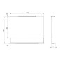 Sapho Erupta - Mirroir avec éclairage LED, 1000x800 mm, noir ERU340 Sapho Erupta - Mirroir avec éclairage LED, 1000x800 mm, noir ERU340