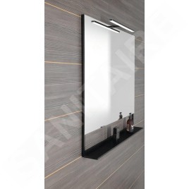 Sapho Erupta - Mirroir avec éclairage LED, 1000x800 mm, noir ERU340