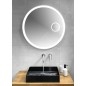 Sapho Float - Miroir avec éclairage LED, diamètre 803 mm, capteur IR, miroir cosmétique, blanc FT800 Sapho Float - Miroir avec éclairage LED, diamètre 803 mm, capteur IR, miroir cosmétique, blanc FT800
