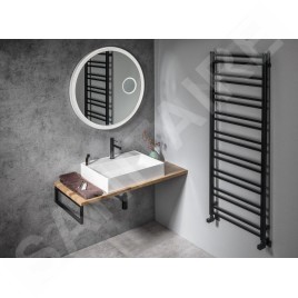 Sapho Float - Miroir avec éclairage LED, diamètre 803 mm, capteur IR, miroir cosmétique, blanc FT800