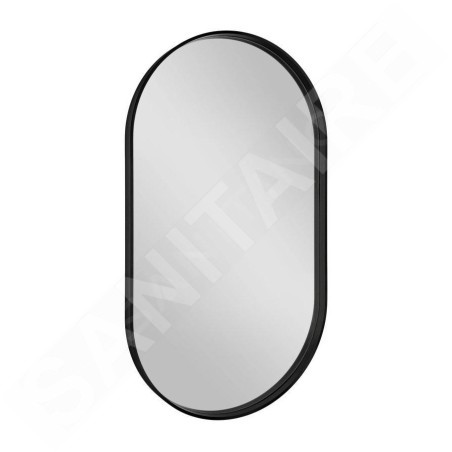 Sapho Avona - Miroir dans un cadre 40x70cm, noir mat AV400