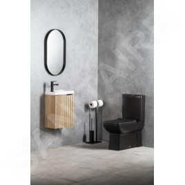 Sapho Avona - Miroir dans un cadre 40x70cm, noir mat AV400
