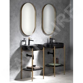 Sapho Avona - Miroir dans un cadre, 50x100cm, or mat AV500G