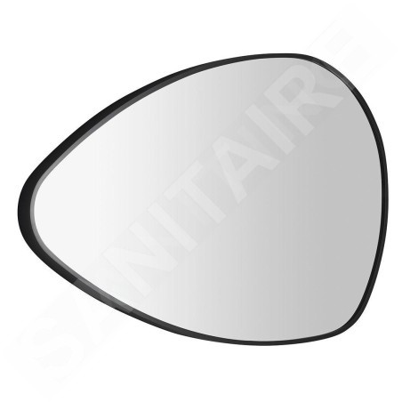 Sapho Miroirs - Miroir dans un cadre 80x51 cm, noir mat NA380