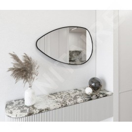 Sapho Miroirs - Miroir dans un cadre 80x51 cm, noir mat NA380