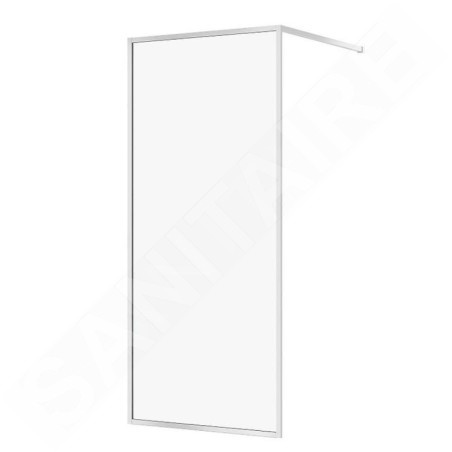 Cersanit Larga - Paroi de douche Walk-In, 90x200 cm, chrome/verre clair S932-135