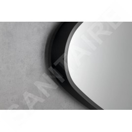 Sapho Miroirs - Miroir dans un cadre 80x51 cm, noir mat NA380