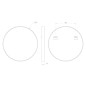 Sapho Notion - Miroir dans un cadre, diamètre 60 cm, or mat NT600G Sapho Notion - Miroir dans un cadre, diamètre 60 cm, or mat NT600G