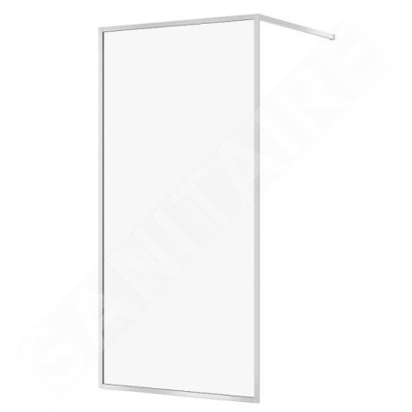 Cersanit Larga - Paroi de douche Walk-In, 100x200 cm, chrome/verre clair S932-136