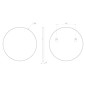 Sapho Notion - Miroir dans un cadre, diamètre 80 cm, or mat NT800G Sapho Notion - Miroir dans un cadre, diamètre 80 cm, or mat NT800G