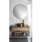 Sapho Notion - Miroir dans un cadre, diamètre 80 cm, or mat NT800G Sapho Notion - Miroir dans un cadre, diamètre 80 cm, or mat NT800G