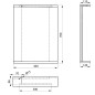 Aqualine Korin - Miroir avec éclairage LED, 40x70 cm, blanc KO345S Aqualine Korin - Miroir avec éclairage LED, 40x70 cm, blanc KO345S