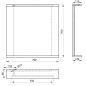 Aqualine Korin - Miroir avec éclairage LED, 70x70 cm, blanc KO380S Aqualine Korin - Miroir avec éclairage LED, 70x70 cm, blanc KO380S