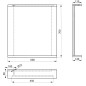 Aqualine Korin - Miroir avec éclairage LED, 60x70 cm, blanc KO390S Aqualine Korin - Miroir avec éclairage LED, 60x70 cm, blanc KO390S