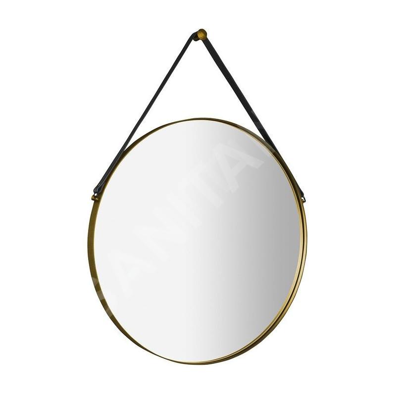 Sapho Orbiter - Miroir dans un cadre, diamètre 60 cm, or mat ORT060G