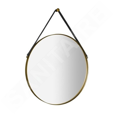 Sapho Orbiter - Miroir dans un cadre, diamètre 60 cm, or mat ORT060G