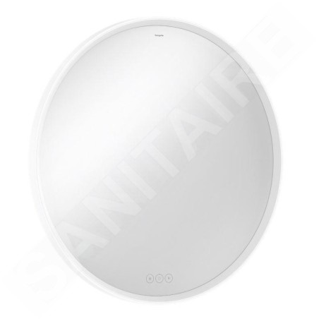Hansgrohe Xarita S - Miroir avec éclairage LED et chauffage, diamètre 90 cm, capteur tactile, blanc mat 54981700