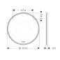 Hansgrohe Xarita S - Miroir avec éclairage LED et chauffage, diamètre 90 cm, capteur tactile, blanc mat 54981700 Hansgrohe Xarita S - Miroir avec éclairage LED et chauffage, diamètre 90 cm, capteur tactile, blanc mat 54981700
