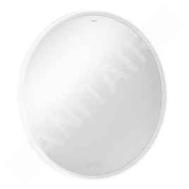 Hansgrohe Xarita S - Miroir avec éclairage LED et chauffage, diamètre 70 cm, capteur tactile, blanc mat 54982700