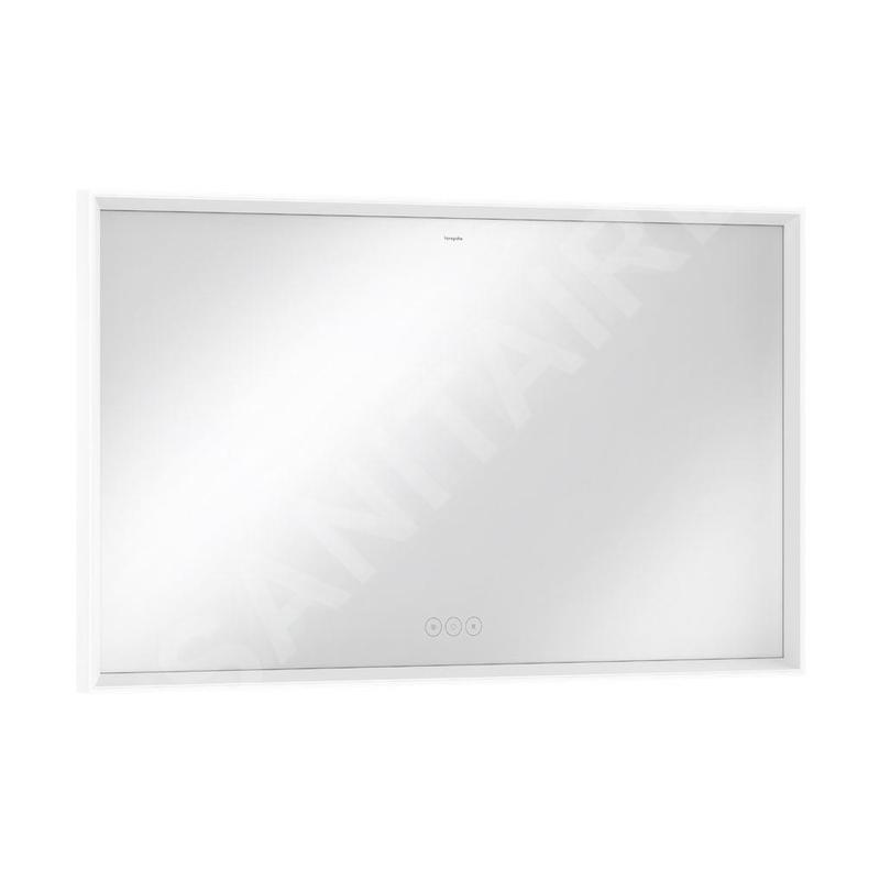 Hansgrohe Xarita E - Miroir avec éclairage LED et chauffage, 120x70 cm, capteur tactile, blanc mat 54985700