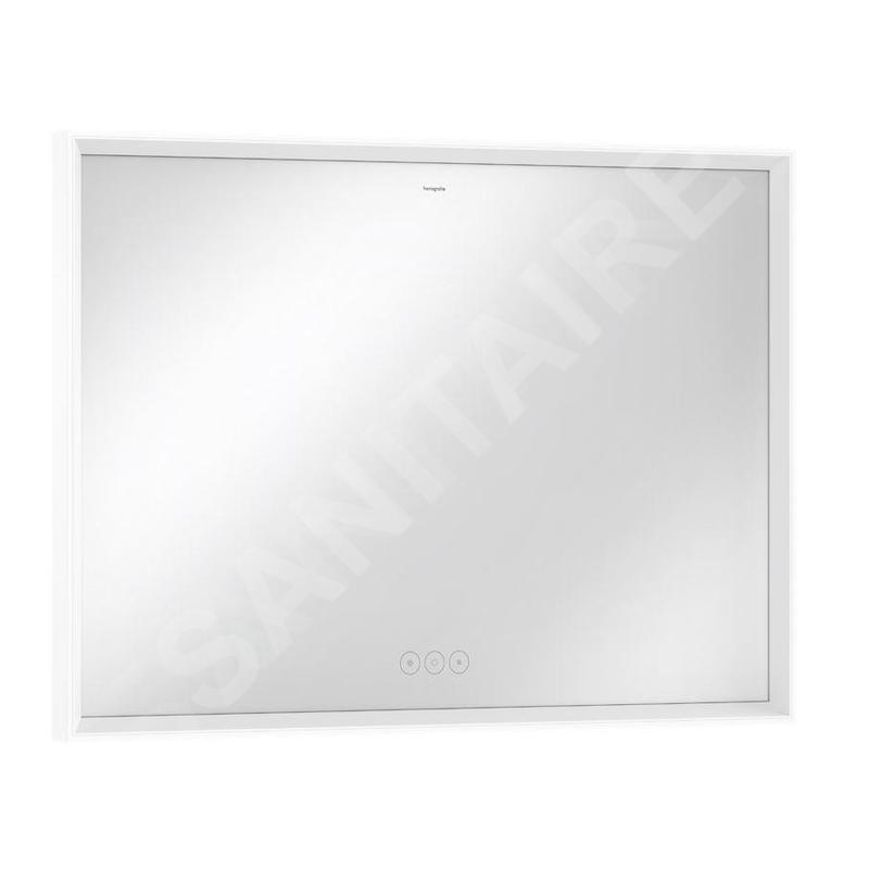 Hansgrohe Xarita E - Miroir avec éclairage LED et chauffage, 100x70 cm, capteur tactile, blanc mat 54986700