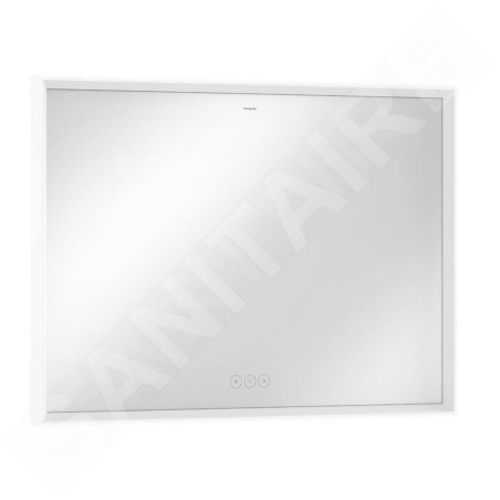 Hansgrohe Xarita E - Miroir avec éclairage LED et chauffage, 100x70 cm, capteur tactile, blanc mat 54986700