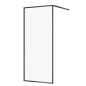 Cersanit Larga - Paroi de douche Walk-In, 90x200 cm, noir/verre clair S932-138