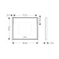 Hansgrohe Xarita E - Miroir avec éclairage LED et chauffage, 80x70 cm, capteur tactile, blanc mat 54987700