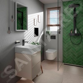 Hansgrohe Xarita E - Miroir avec éclairage LED et chauffage, 50x70 cm, capteur tactile, blanc mat 54989700