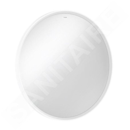 Hansgrohe Xarita S - Miroir avec éclairage LED et chauffage, diamètre 70 cm, capteur infrarouge, blanc mat 54991700