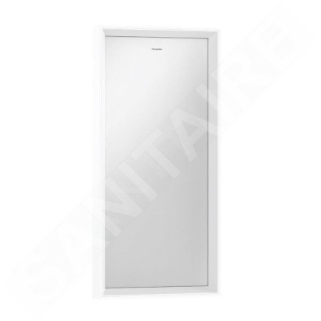 Hansgrohe Xarita E - Miroir avec éclairage LED et chauffage, 37x70 cm, capteur infrarouge, blanc mat 54999700