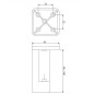 Cersanit City - Pieds de meuble, 2 pièces, noir mat S599-0163