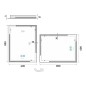 Nimco Miroirs - Miroir avec éclairage LED, 60x80 cm, touches tactiles, aluminium ZP 14002VX Nimco Miroirs - Miroir avec éclairage LED, 60x80 cm, touches tactiles, aluminium ZP 14002VX