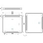 Nimco Miroirs - Miroir avec éclairage LED, 80x70 cm, touches tactiles, aluminium ZP 22003VX Nimco Miroirs - Miroir avec éclairage LED, 80x70 cm, touches tactiles, aluminium ZP 22003VX