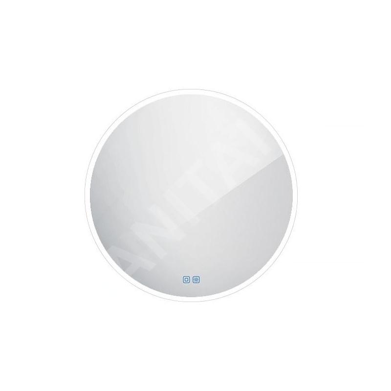 Nimco Miroirs - Miroir avec éclairage LED, diamètre 80 cm, touches tactiles, aluminium ZP 26002RVX Nimco Miroirs - Miroir avec éclairage LED, diamètre 80 cm, touches tactiles, aluminium ZP 26002RVX