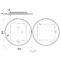 Nimco Miroirs - Miroir avec éclairage LED, diamètre 80 cm, touches tactiles, aluminium ZP 26002RVX Nimco Miroirs - Miroir avec éclairage LED, diamètre 80 cm, touches tactiles, aluminium ZP 26002RVX