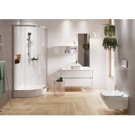 Cersanit Zip - Cabine de douche 89x89 cm, chrome/verre clair S154-002