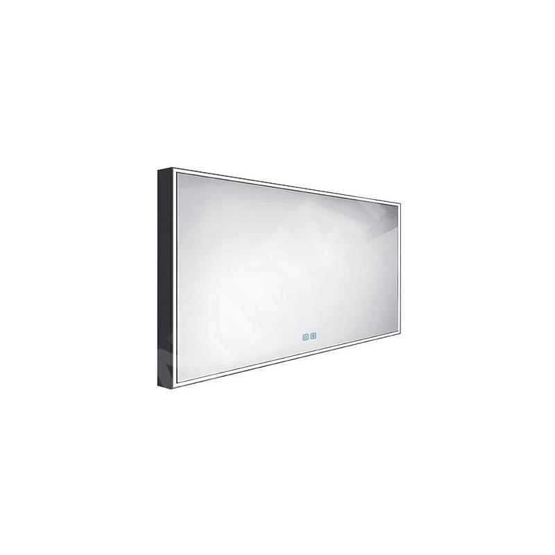 Nimco Miroirs - Miroir avec éclairage LED, 120x70 cm, touches tactiles, noir ZPC 13006VX-90 Nimco Miroirs - Miroir avec éclairage LED, 120x70 cm, touches tactiles, noir ZPC 13006VX-90