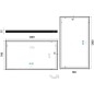 Nimco Miroirs - Miroir avec éclairage LED, 120x70 cm, touches tactiles, noir ZPC 13006VX-90 Nimco Miroirs - Miroir avec éclairage LED, 120x70 cm, touches tactiles, noir ZPC 13006VX-90