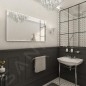 Nimco Miroirs - Miroir avec éclairage LED, 120x70 cm, touches tactiles, noir ZPC 13006VX-90 Nimco Miroirs - Miroir avec éclairage LED, 120x70 cm, touches tactiles, noir ZPC 13006VX-90